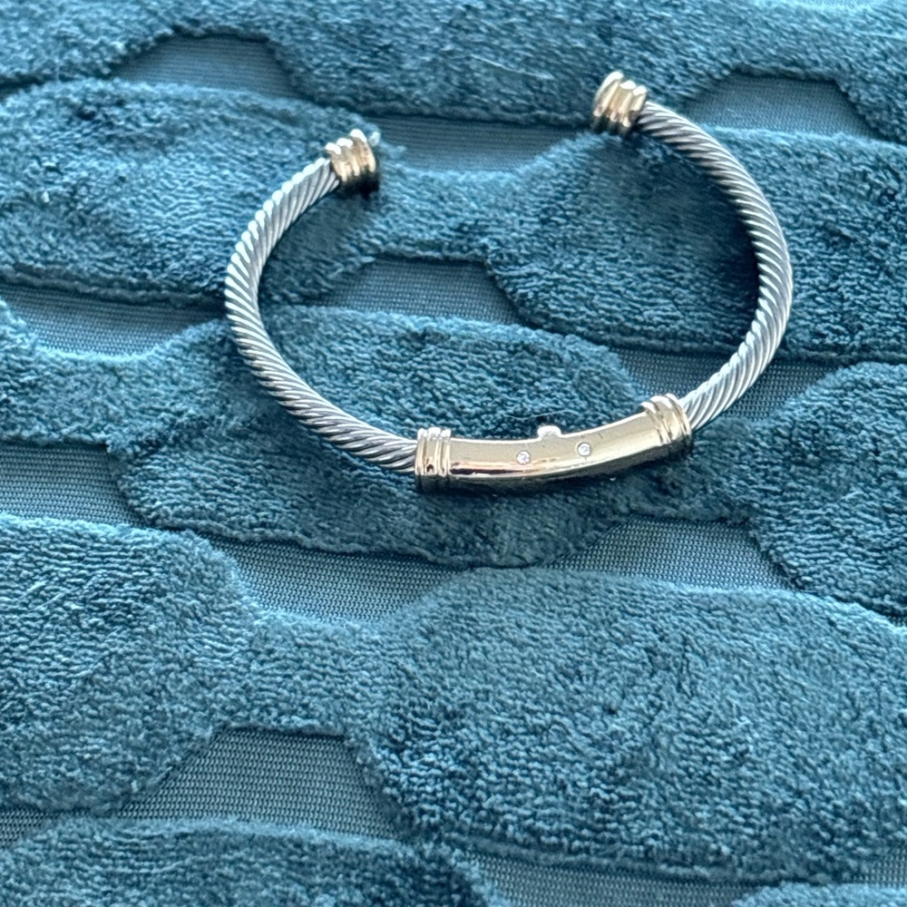 Elegant Silver and Gold Women's Bracelet